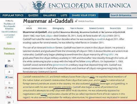 تقرير الموسوعة البريطانية ENCYCLOPAEDIA BRITANNICA بخصوص القائد معمر القذافي Iqbhq810