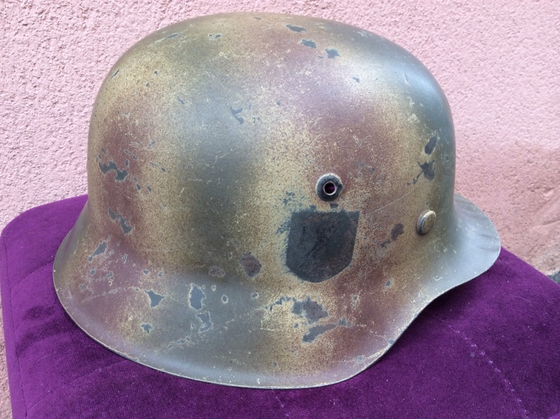 Casque allemand Modèle 42 Camo 3 tons Normandie Image19