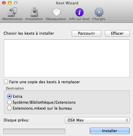 Kext wizard ne me propose pas d'installer les kexts dans le répertoire extra (chameleon) Captur10