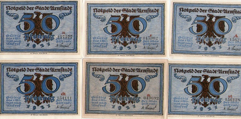 Arnstadt (Notgeld de 10, 25 y 50 pf de 1921) Img58610