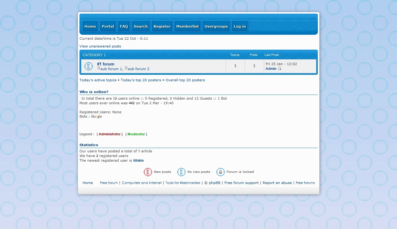 Bubbly Blue - phpbb3 Bubbly10