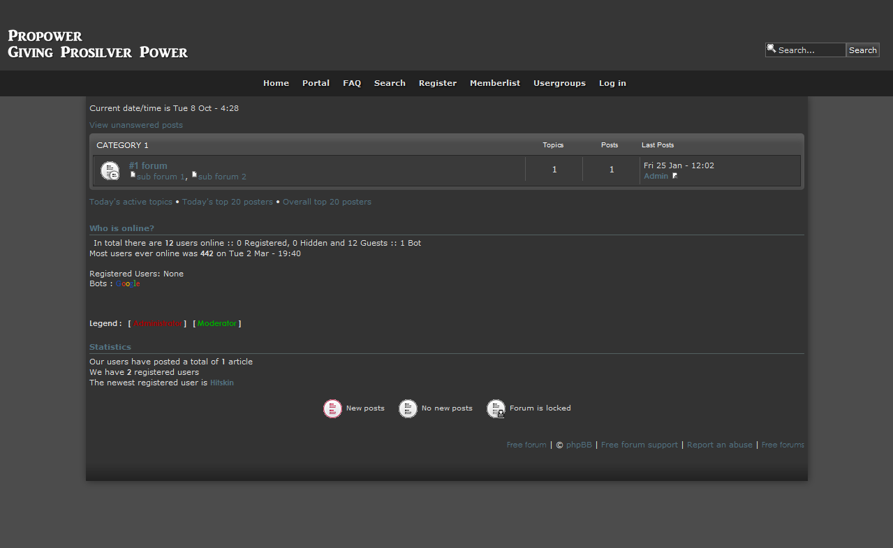 Propower Dark - phpbb3 Cap10