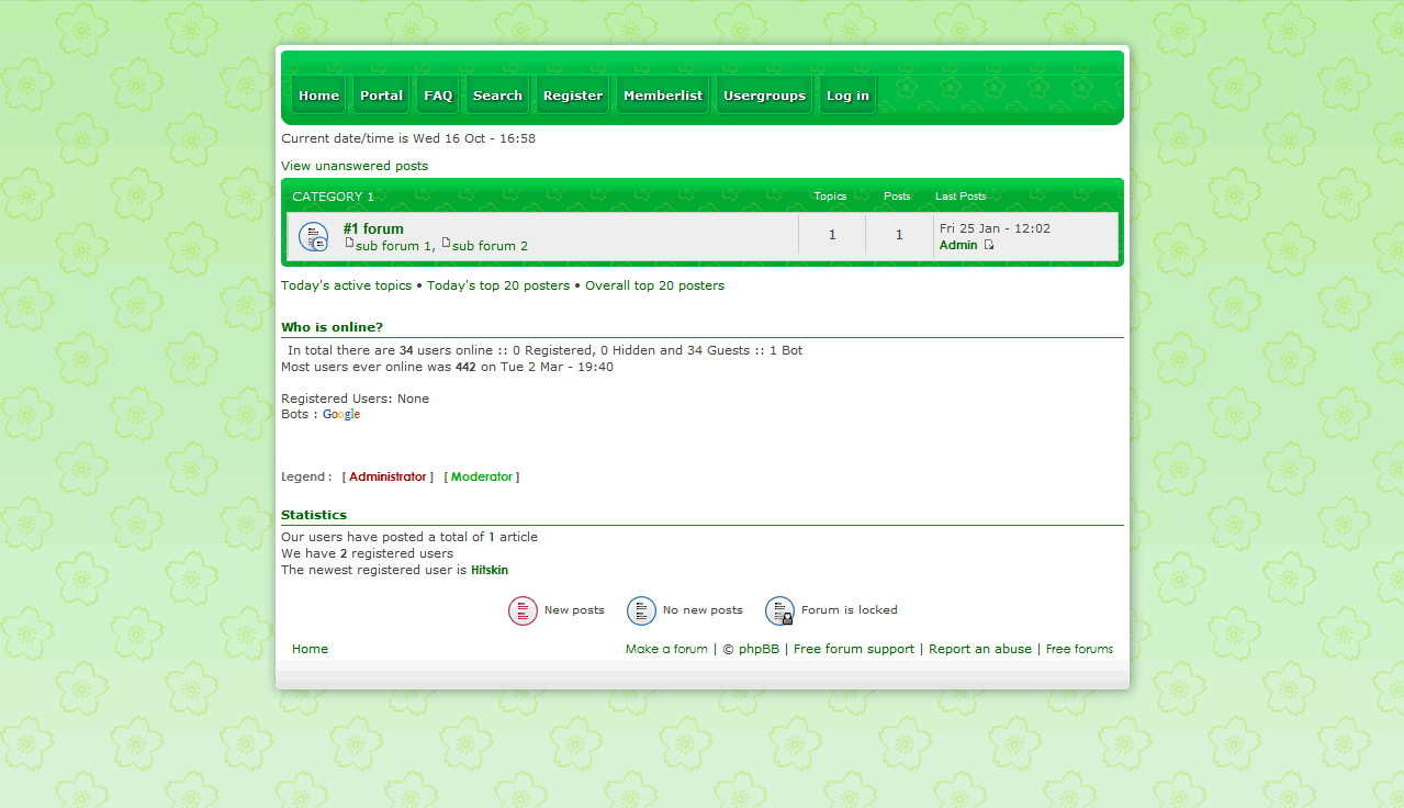 phpBB3 - Flowery Green - phpbb3 Flower10