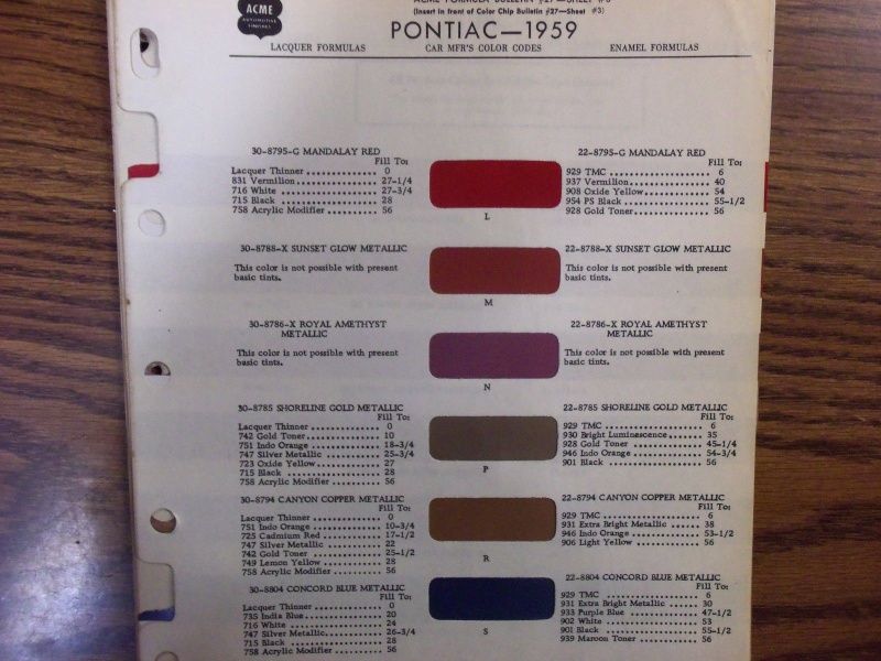 1959 Pontiac Color codes Acme_c12