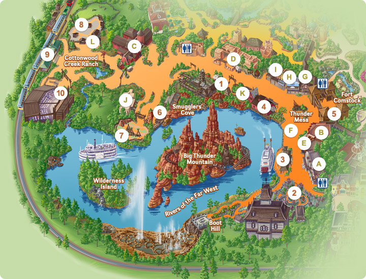 Attraction - River of the Far West - Frontierland Fr10