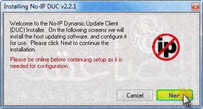 الدرس الاول - شرح عمل حساب no-ip [ + ] [ تنصيب البرنامج ] 216