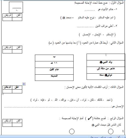 الفقه و التوحيد صف ثاني ابتدائي Ashamp23