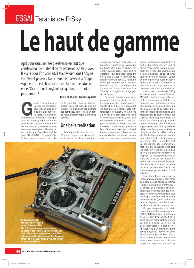 Article Modele Magazine Décembre 2013 Modele10