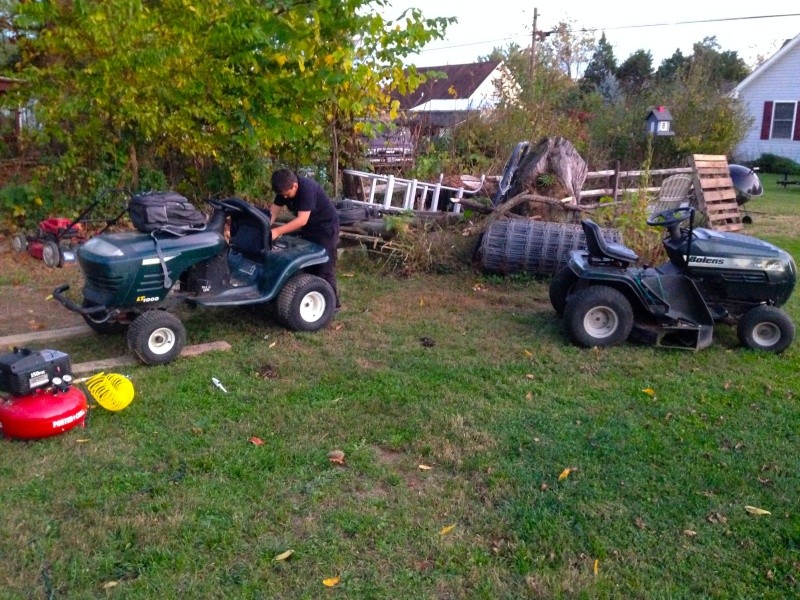 And so it begins Craftsman LT1000 ATV we are hoping