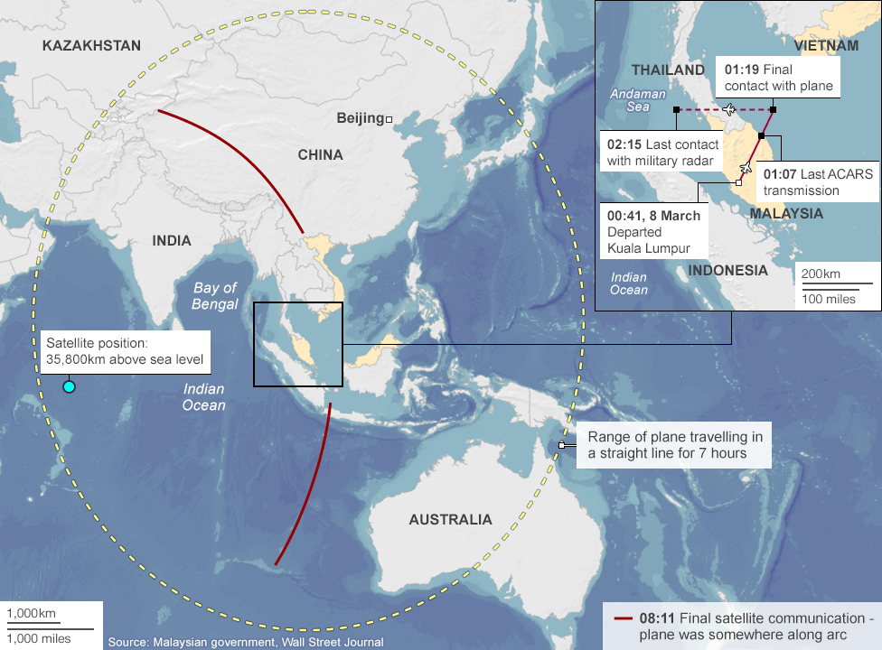 A la recherche du Boeing 777 de Malaysia Airlines disparu Bbc20i10