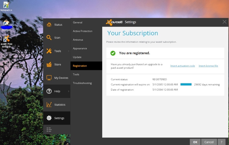 Avast! Free Antivirus 2014 2014.9.0.2011 until 2095 Reg10