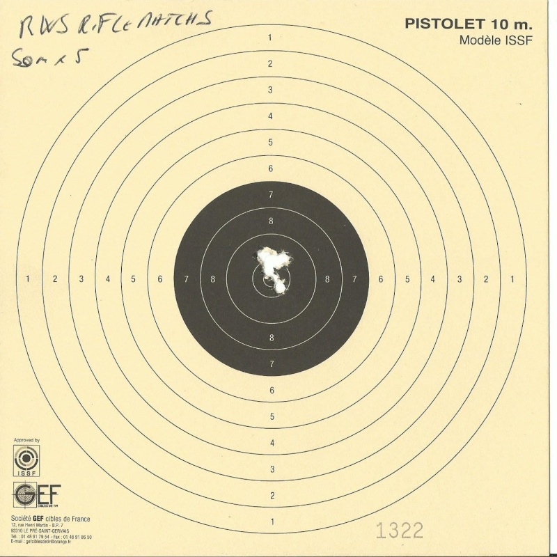 test de munitions 50m 22lr Rws_ri11