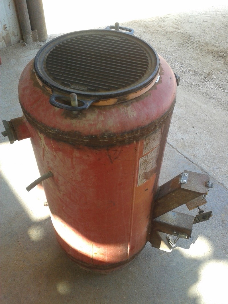 new rocket stove mass heater (and an not successful old one) 2013-111