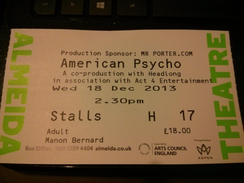 (2013) American Psycho - Almeida Theatre (Londres) Img_2010