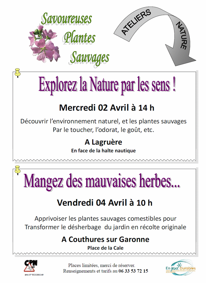 Ateliers nature du mois d'avril en Lot et Garonne Activi10