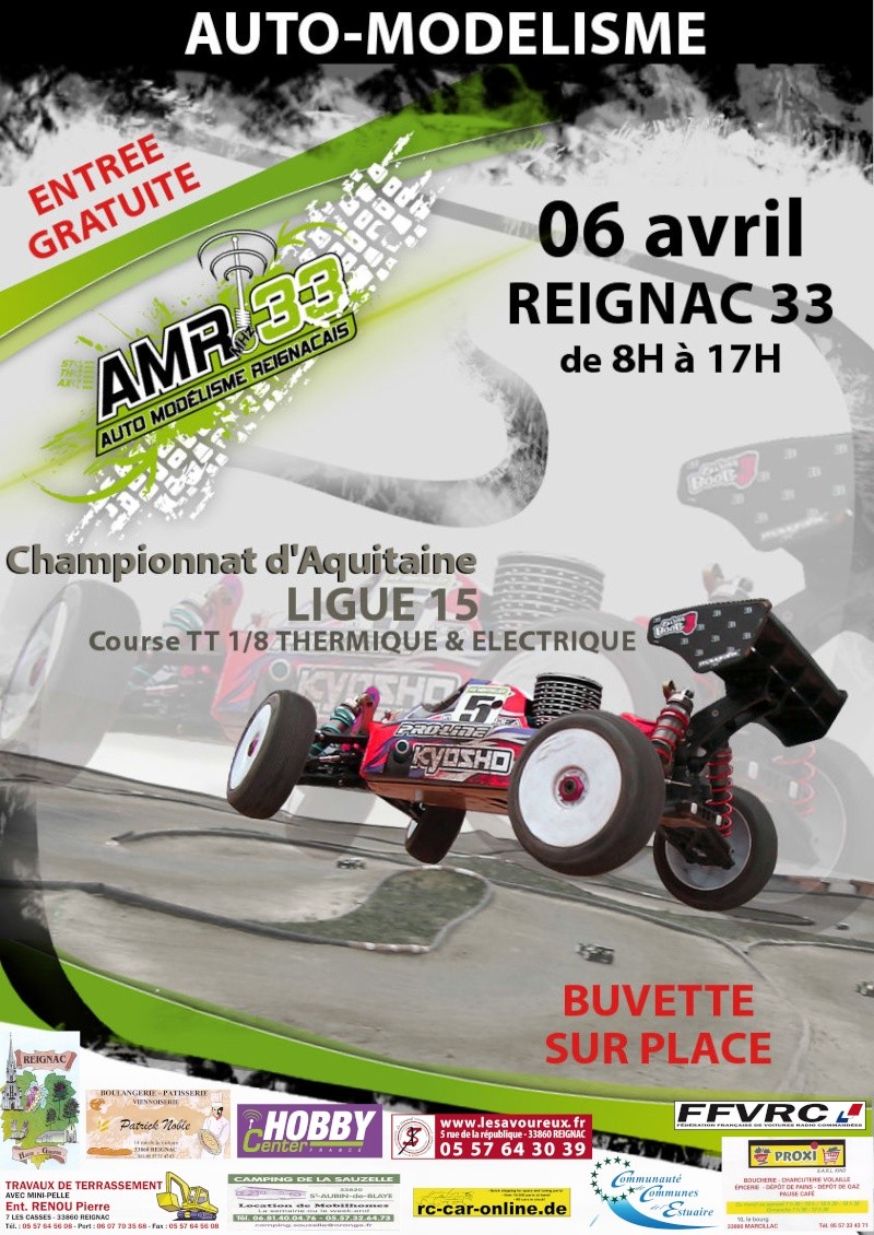 Course voitures TT 1/8, Reignac en Gironde Affich10