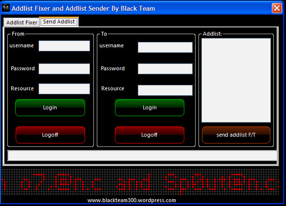 Addlist Fixer And Addlist Sender By BlackTeam 210