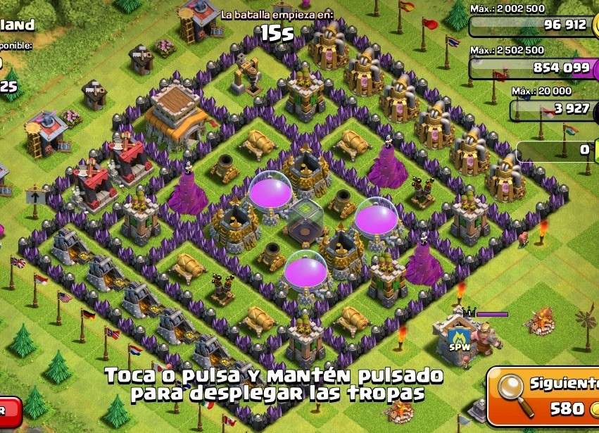 picture Organizacion Aldea Clash Of Clans Ayuntamiento Nivel 8 ayuntamiento 7 y mas