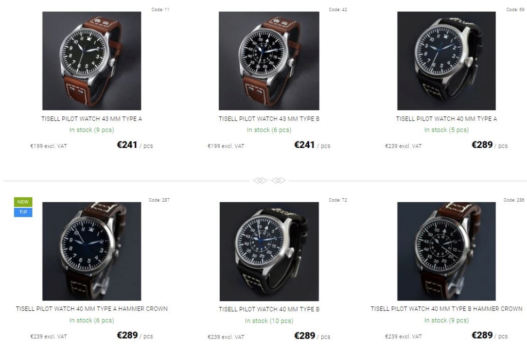 budget - montre type pilot pour départ à la retraite : budget 350 euros environ Tisell10