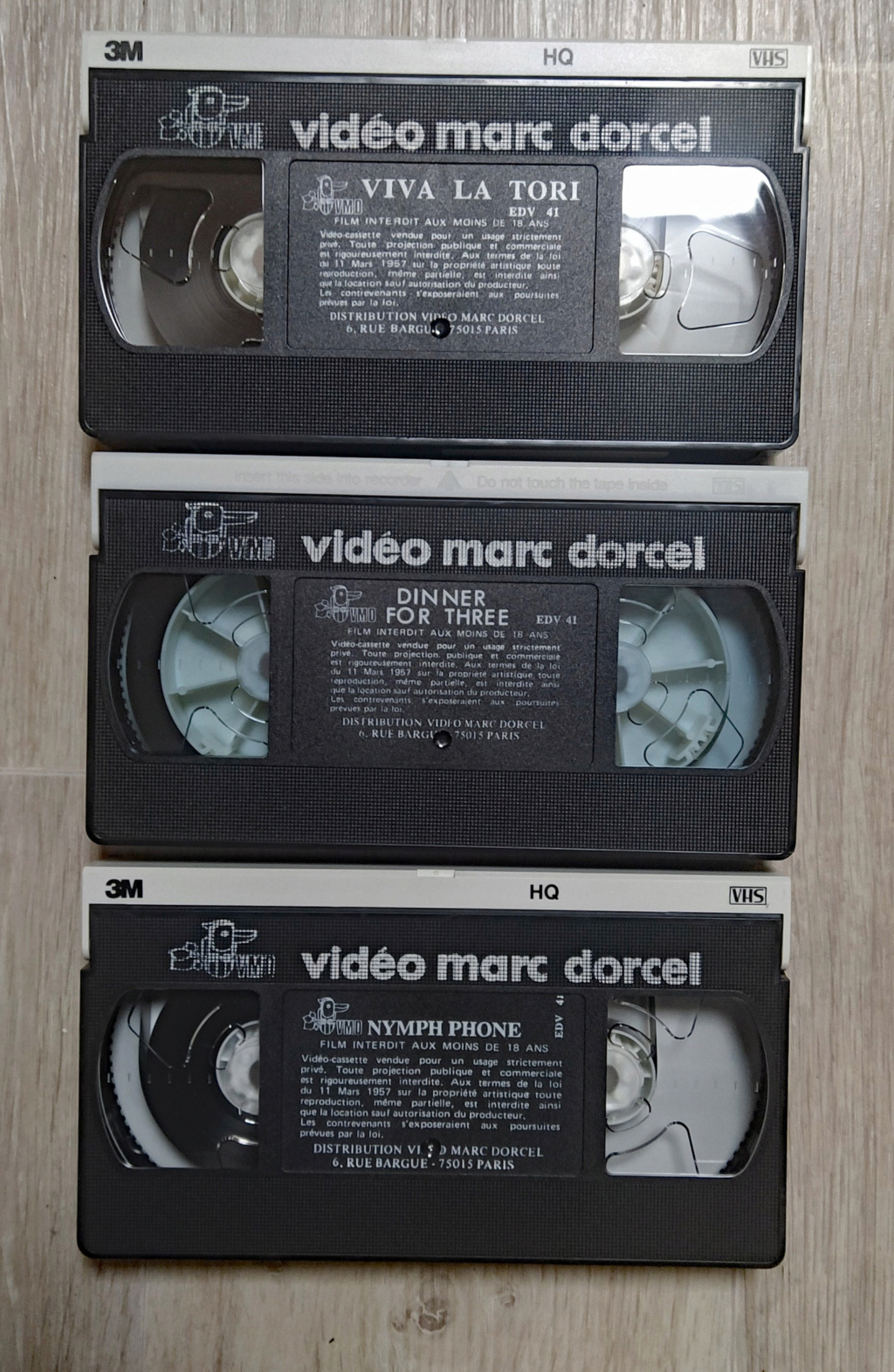 lot de 3 VHS Marc DORCEL = films US en V.O. 12 euros Mondial Lot-3-14