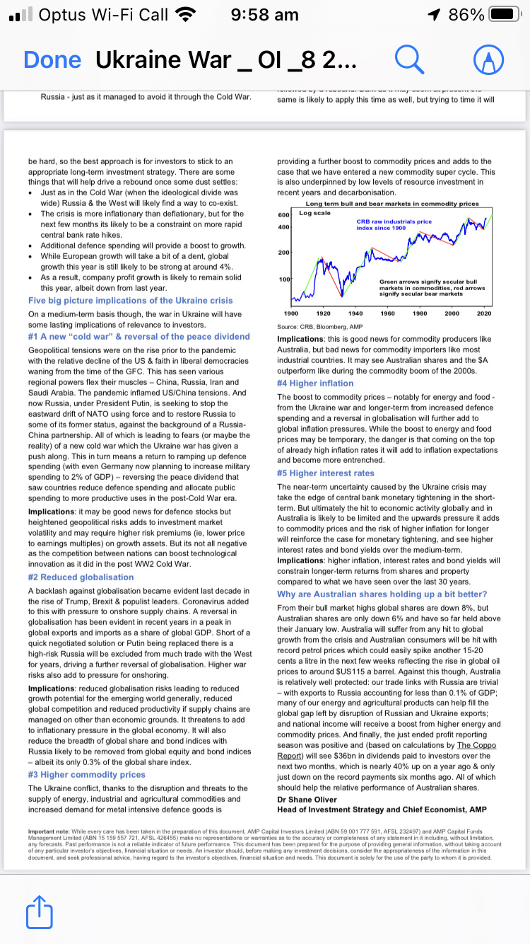 The War in Ukraine and the impact on the Share Market Oliver12