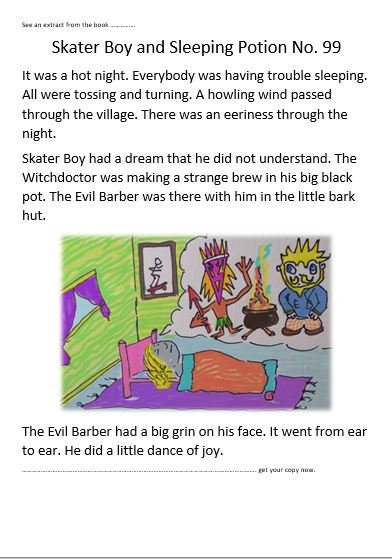 "Skater Boy and Sleeping Potion No.99" - Children's Books Written by our own Norbert Heimeier Skater11