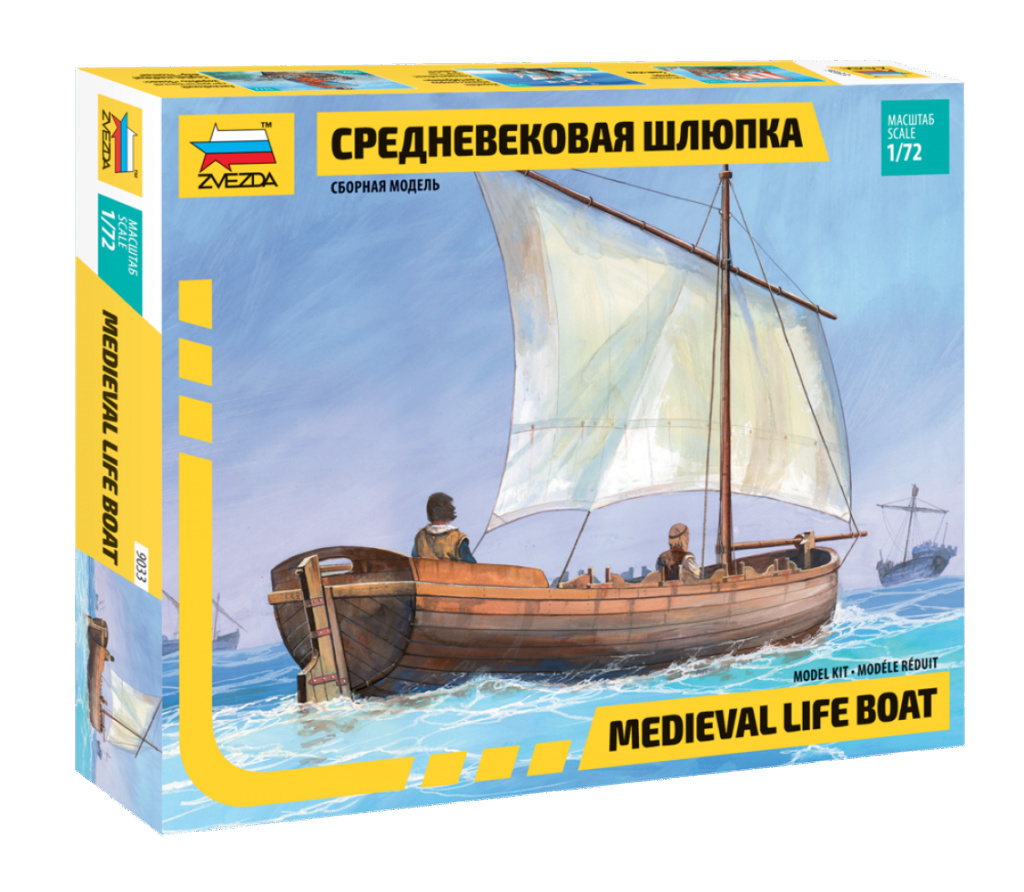 [Achat] Kit Zvezda Medieval Life Boat 1/72 1-72-m10