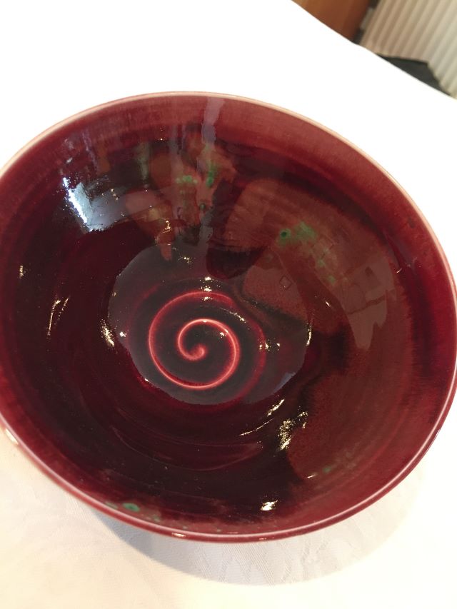 Red porcelain bowl Bp_red10