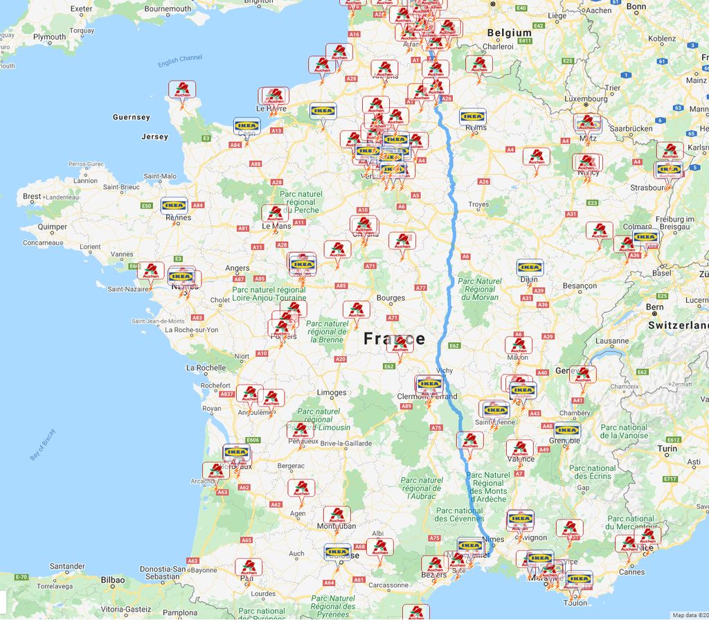 Route planner myevtrip.com: Véhicule, Itinéraire, Bornes (image 360°), Météo, Conso, Partager - Page 26 Auchan10