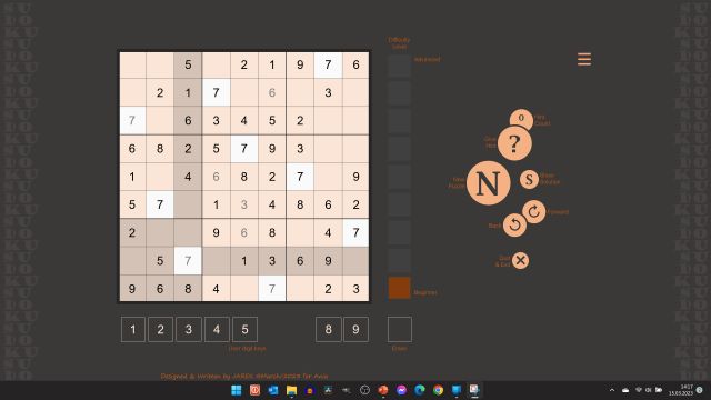 SUDOKU version upgrade 113