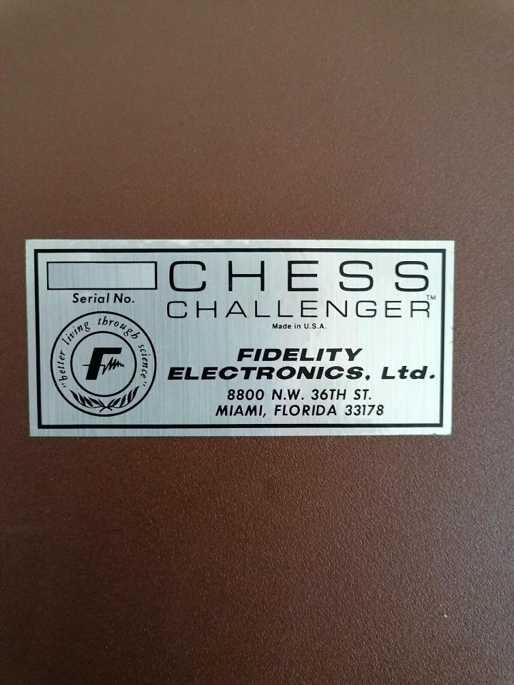 Fidelity Chess Challenger "8" Ordina12