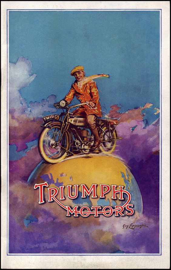 Petit compilation d'anciennes pub & affiches moto TRIUMPH Triump30