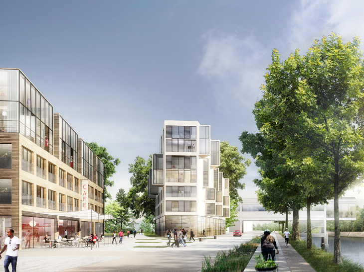 aménagement : Phase 4 de l'écoquartier / Unibeton-Colas-Charvet-Galeries lafayette Lile-s12