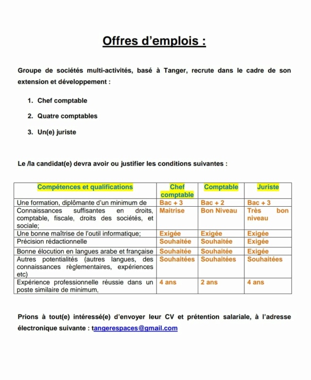 Offres d'emplois Offre11