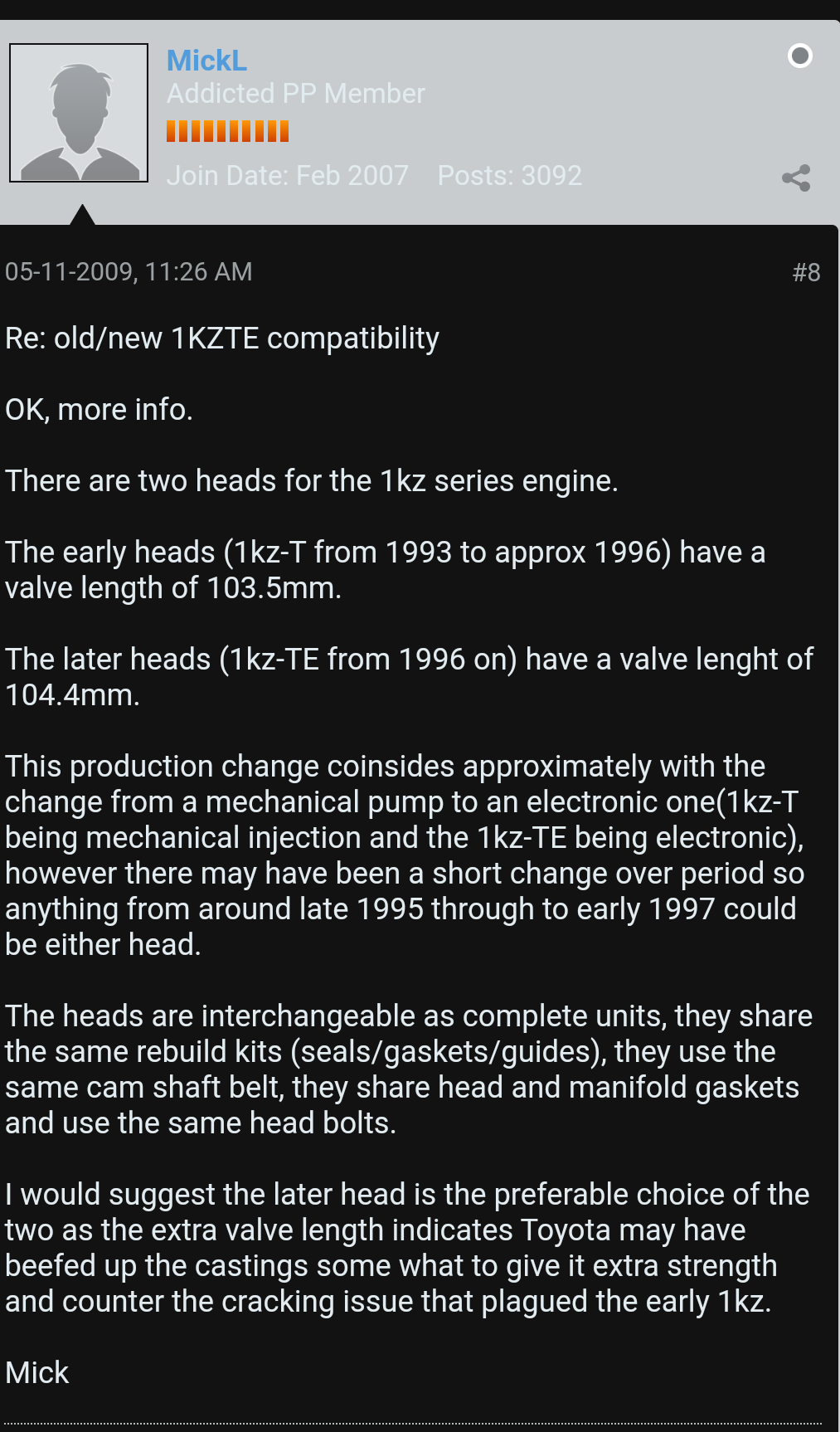 2000 Hilux 1KZ-TE in 96' KZH100G What should a mechanic know Screen18