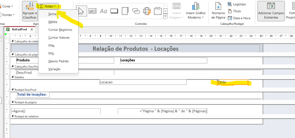 Juntar Descrição iguais e solar quantidade Rel_pr14