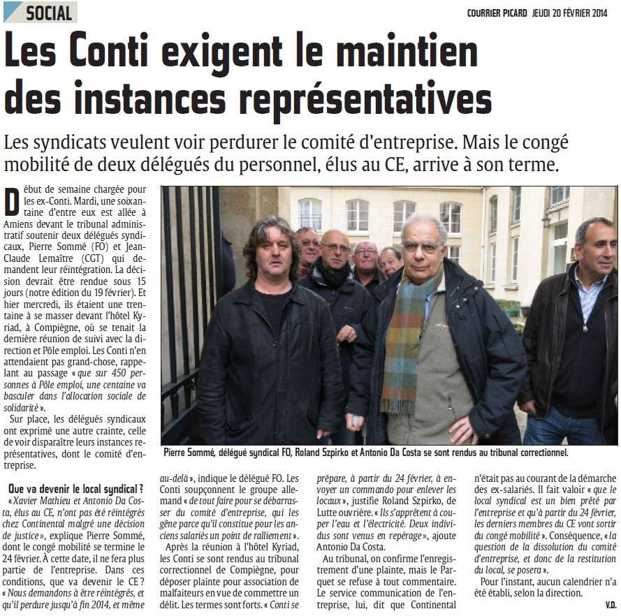 Les Conti exigent le maintien des instances représentatives (Courrier Picard) Les_co10