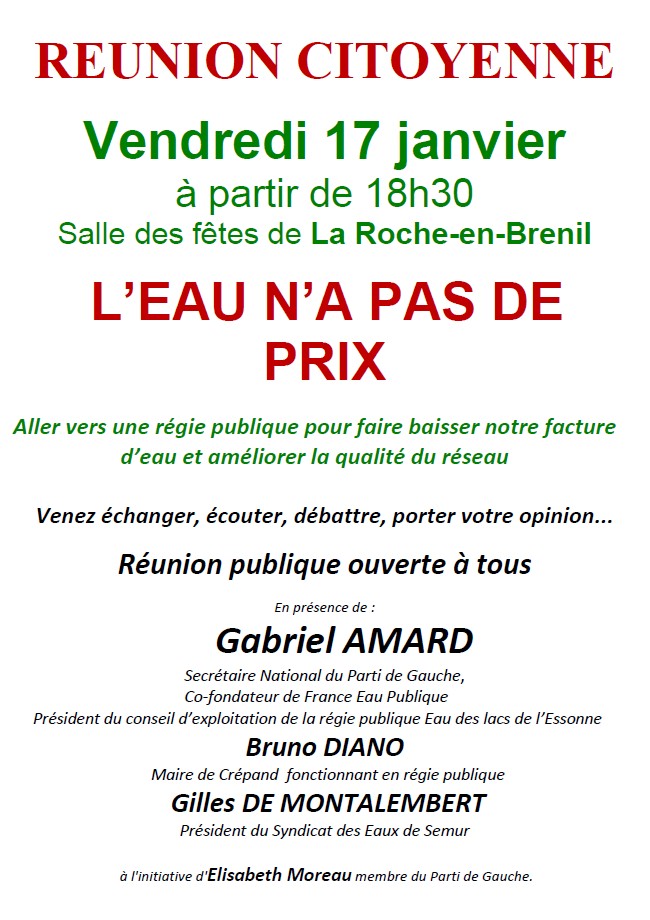 La Roche-en Brenil, Venarey-les-Laumes, assemblées citoyennes  Raunio10