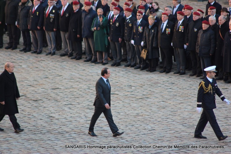 SANGARIS reportage hommage nationale INVALIDES parachutistes morts RCA en présence du Président de la République François Hollande Img_9924