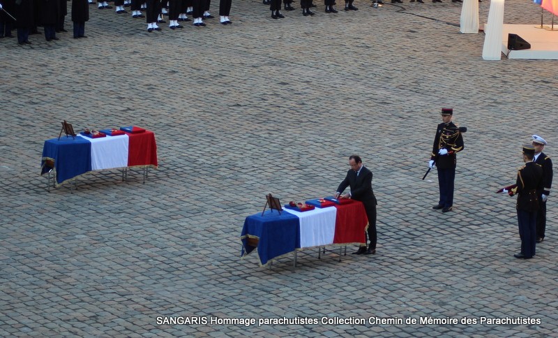 SANGARIS reportage hommage nationale INVALIDES parachutistes morts RCA en présence du Président de la République François Hollande Img_9932