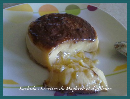 Flan aux bananes avec gout de cacao amer Flan210