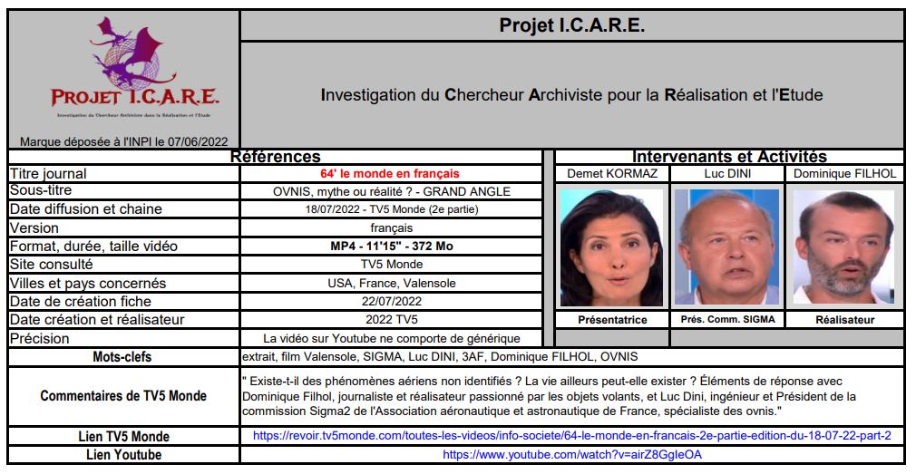Fiches du Projet ICARE par Jean-Claude LEROY - Page 4 Icare121