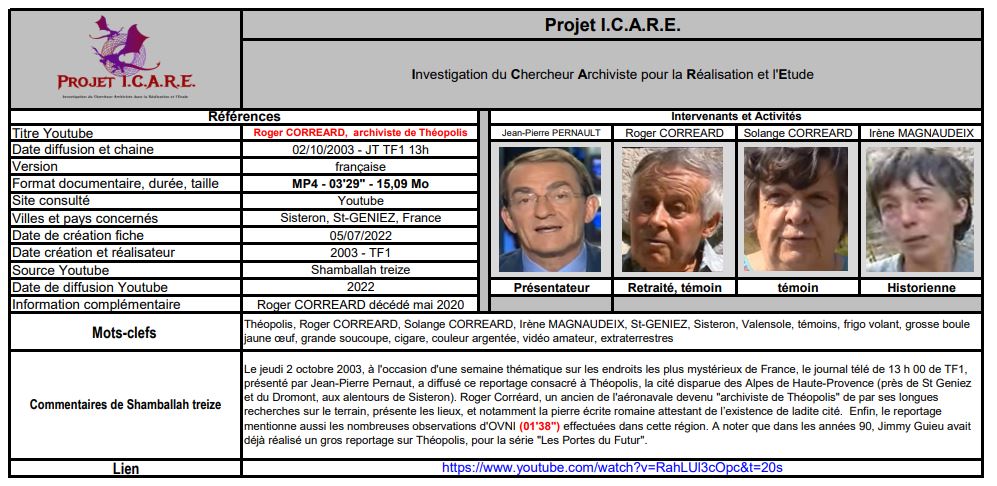 Fiches du Projet ICARE par Jean-Claude LEROY - Page 3 Icare719