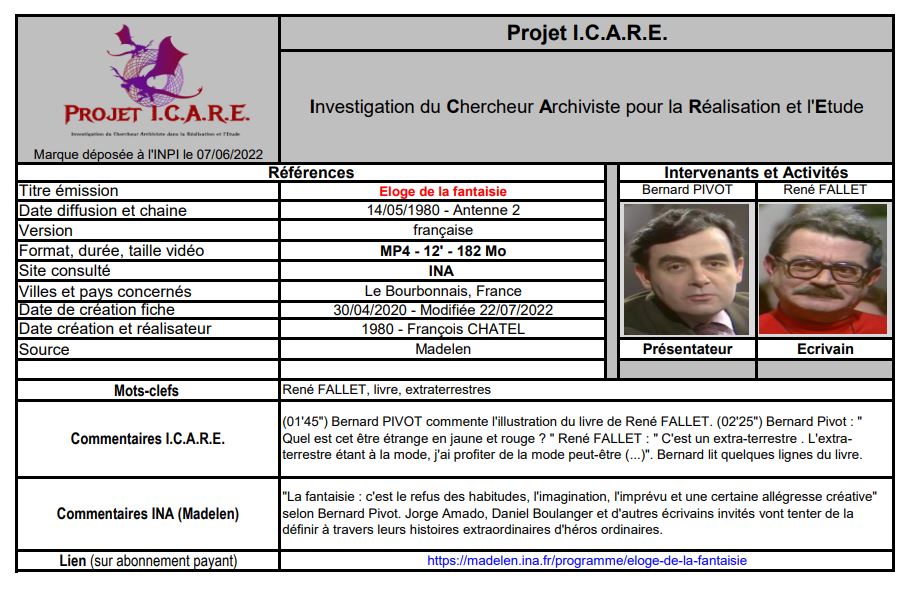 Fiches du Projet ICARE par Jean-Claude LEROY - Page 3 Icare822