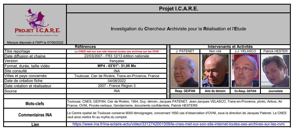Fiches du Projet ICARE par Jean-Claude LEROY - Page 4 Icare917