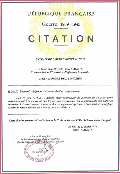 citations a/c Roux 39/45 Citati16