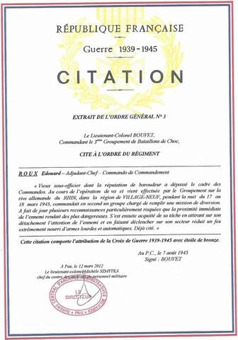 Citations A C Roux 39 45