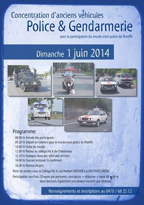 1 juin 2014 Chatelineau,concentration d'anciens véhicules police & gendarmerie 17948010
