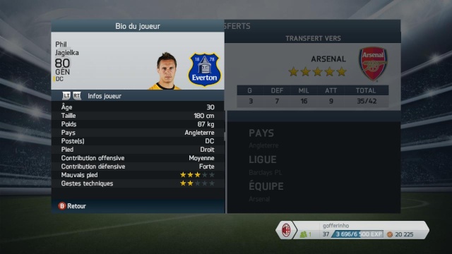 Enchères multiples : Jagielka, Hangeland, Debuchy, Bony, Bastos Fifa1116