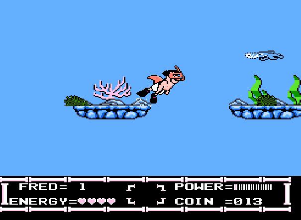 The Flintstones : The Rescue of Dino and Hoppy (Test NES) Dive10